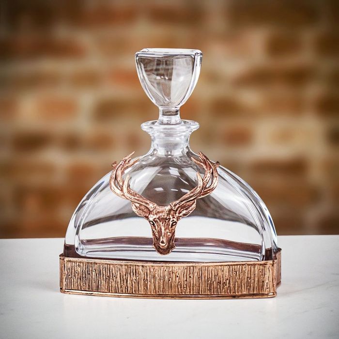 English Pewter Co Majestic Copper Stag Decanter - 570ml main product photo