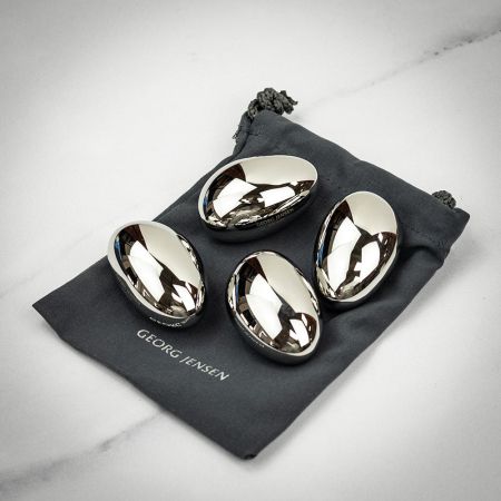Georg Jensen Sky 4pc Stainless Steel Ice Cubes