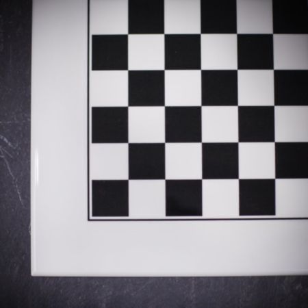 Italfama Modern White and Black Lacquered Chess Board - Small