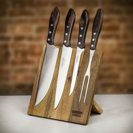 Tramontina Four Piece Magnetic Knife Block Set
