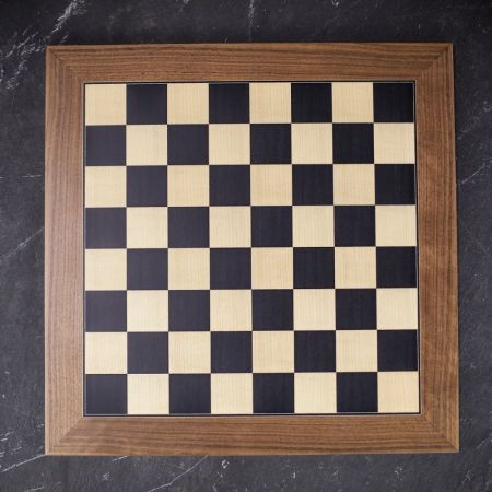 Rechapados Ferrer Deluxe Black and Sycamore Chess Board - Large
