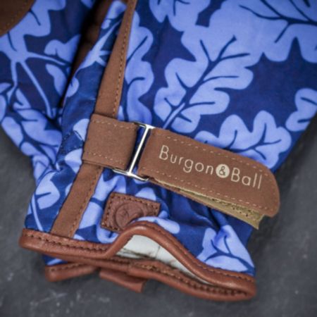 Burgon &amp; Ball Love the Glove Women&#039;s Gardening Gloves - Oak Leaf Navy