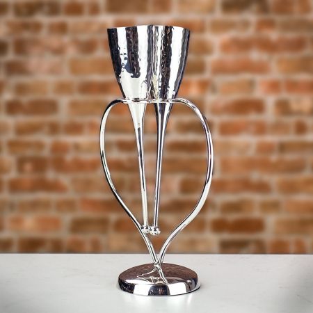 Culinary Concepts Entwined Heart Lovers&#039; Champagne Flutes