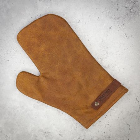 Crafted Cognac Leather Oven Glove