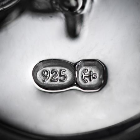 Farrar &amp; Tanner Solid Sterling Silver Large Oval Chain Cufflinks