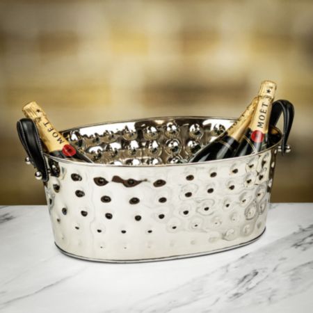 Culinary Concepts Champagne Bath with Black Leather Handles