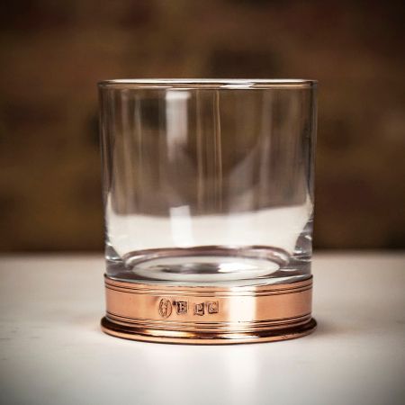 English Pewter Co Single Copper Whisky Glass Tumbler - 11oz