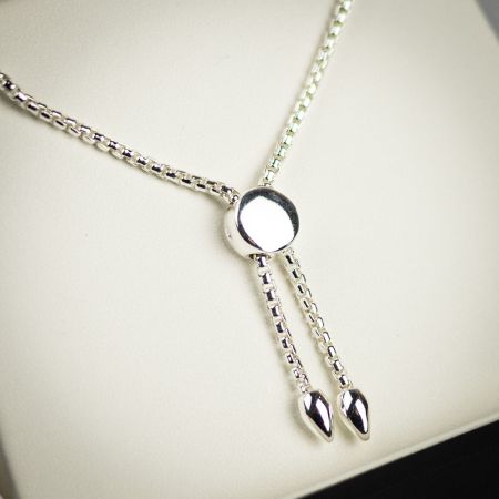 Farrar &amp; Tanner Sterling Silver Box Belcher Adjustable Bracelet