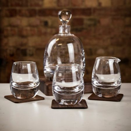 LSA International Islay Whisky Decanter Four Piece Set
